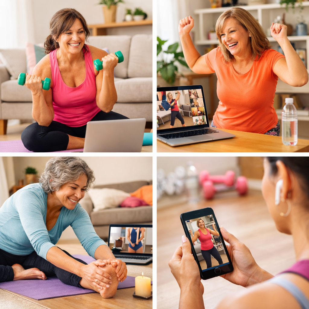 virtual fitness classes at home
